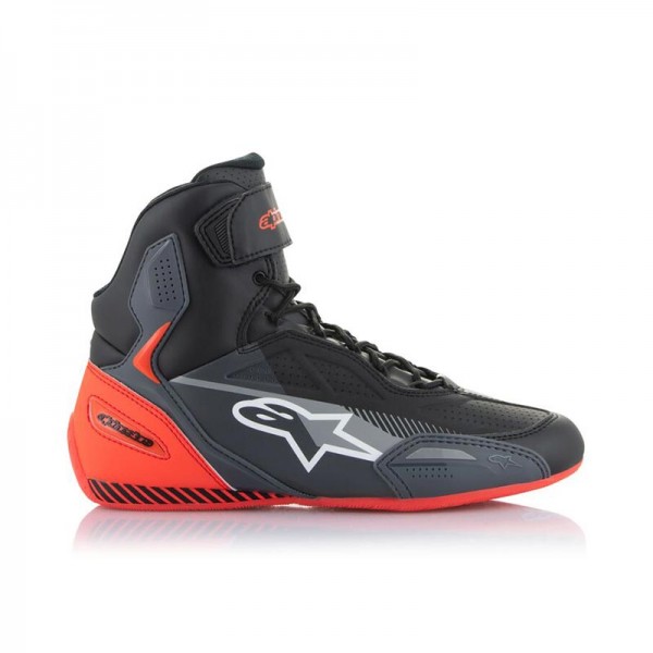 ALPINESTARS FASTER 3 BLACK GREY RED FLUO SHOES