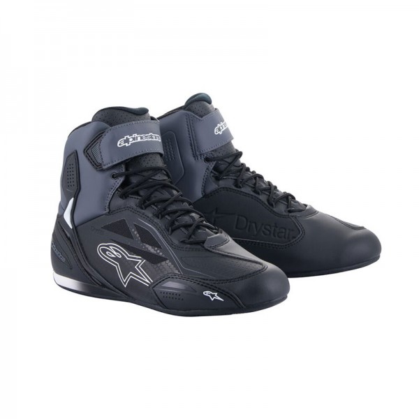 ALPINESTARS FASTER 3 DRYSTAR BLACK GREY SHOES 