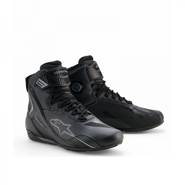 ALPINESTARS FASTER-4 DRYSTAR BLACK GREY SHOES