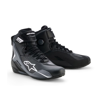 ALPINESTARS FASTER-4 DRYSTAR GREY WHITE SHOES
