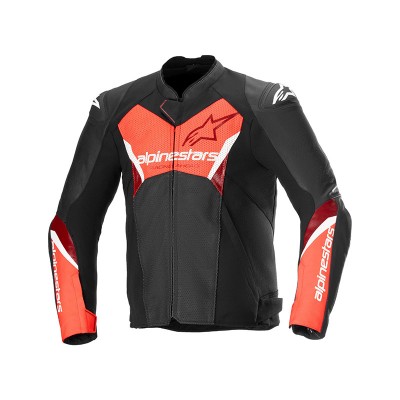ALPINESTARS FASTER V3 AIRFLOW LEATHER RED JACKET