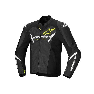 ALPINESTARS FASTER V3 AIRFLOW LEATHER YELLOW JACKET