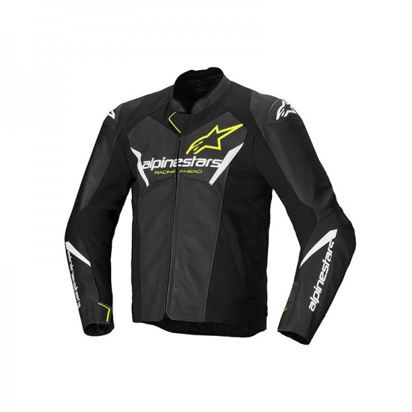 ALPINESTARS FASTER V3 AIRFLOW LEATHER YELLOW JACKET