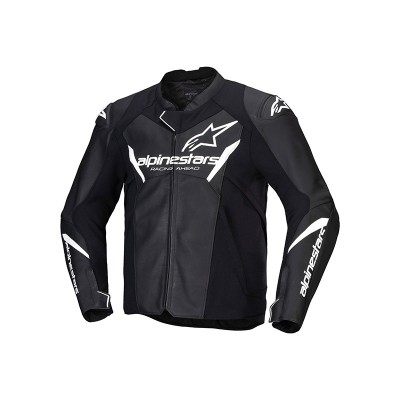 ALPINESTARS FASTER V3 LEATHER WHITE JACKET