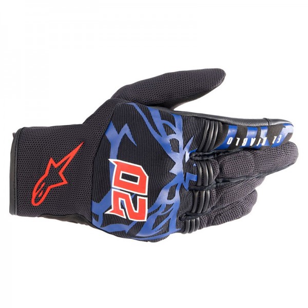 ALPINESTARS FQ20 COPPER BLACK BLUE RED GLOVES