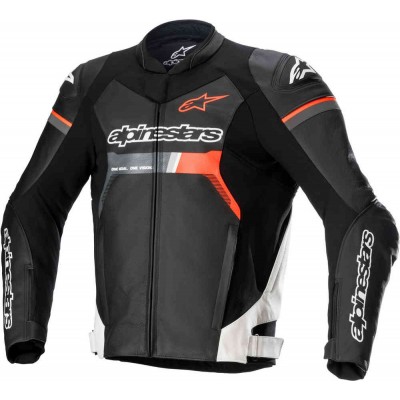 ALPINESTARS GP FORCE AIRFLOW BLACK WHITE RED FLUO JACKETS