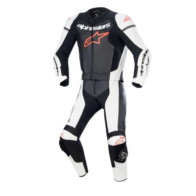 ALPINESTARS GP FORCE LURV 2PC BLACK WHITE SUIT