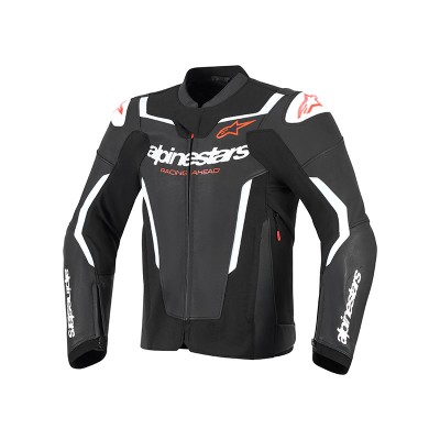 ALPINESTARS GP FORCE V2 LEATHER BLACK WHITE JACKET