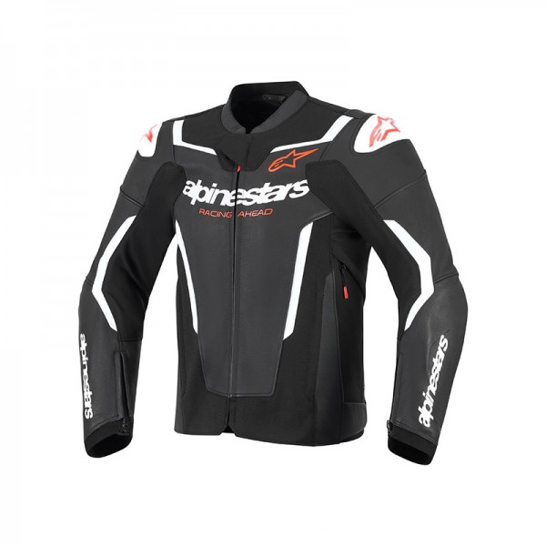ALPINESTARS GP FORCE V2 LEATHER BLACK WHITE JACKET