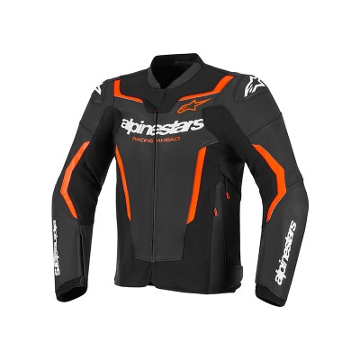 ALPINESTARS GP FORCE V2 LEATHER RED FLUO JACKET