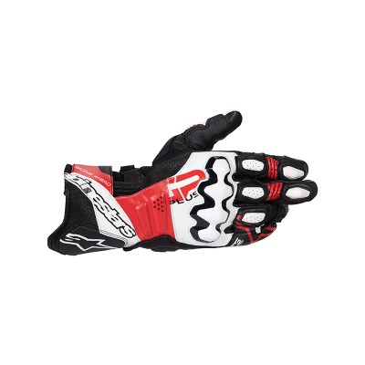 ALPINESTARS GP PLUS R V3 WHITE RED GLOVES 