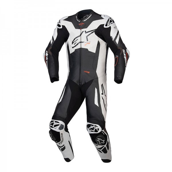 ALPINESTARS GP PLUS V1 SPRINT 1PC BLACK WHITE SUIT