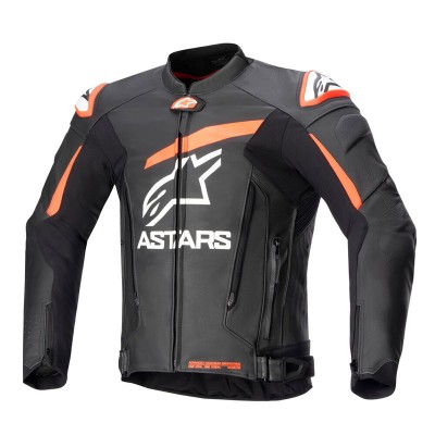ALPINESTARS GP PLUS V4 LEATHER RED FLUO JACKET