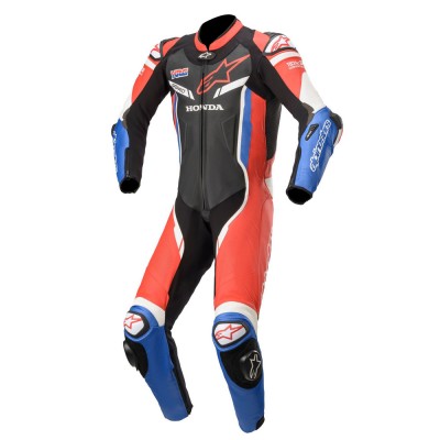 ALPINESTARS GP PRO V2  FOR TECH-AIR HONDA BLACK RED BLUE SUIT