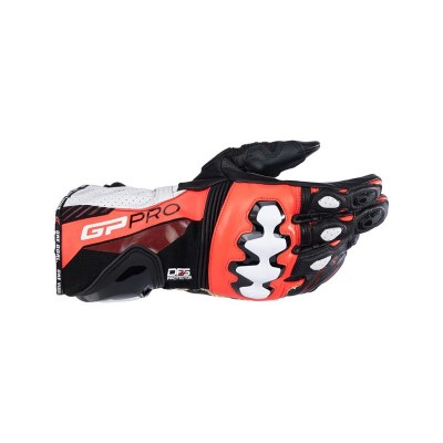 ALPINESTARS GP PRO V4 BLACK RED FLUO GLOVES