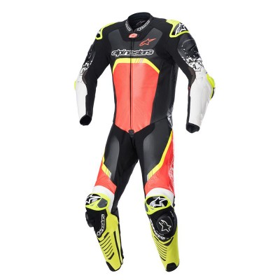 ALPINESTARS GP TECH V4 RED FLUO YELLOW RACING SUITS