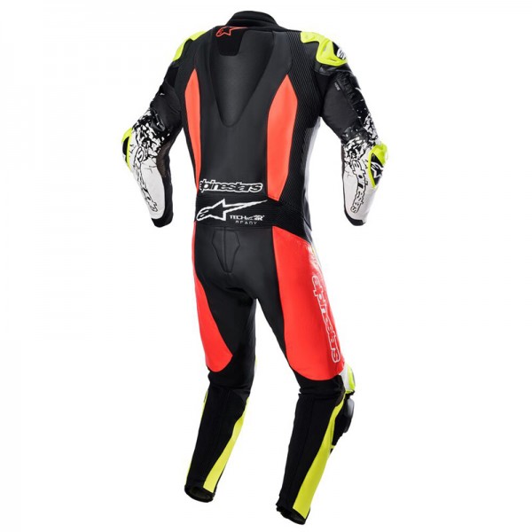 ALPINESTARS GP TECH V4 RED FLUO YELLOW RACING SUITS