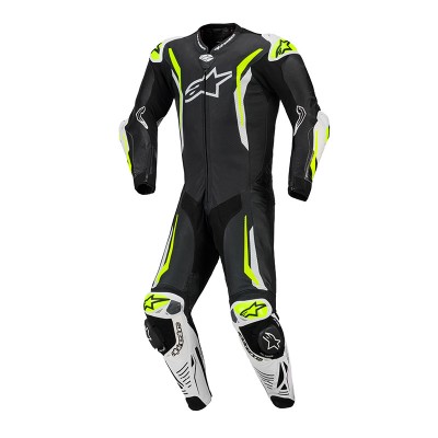 ALPINESTARS GP TECH V5 BLACK WHITE YELLOW SUIT