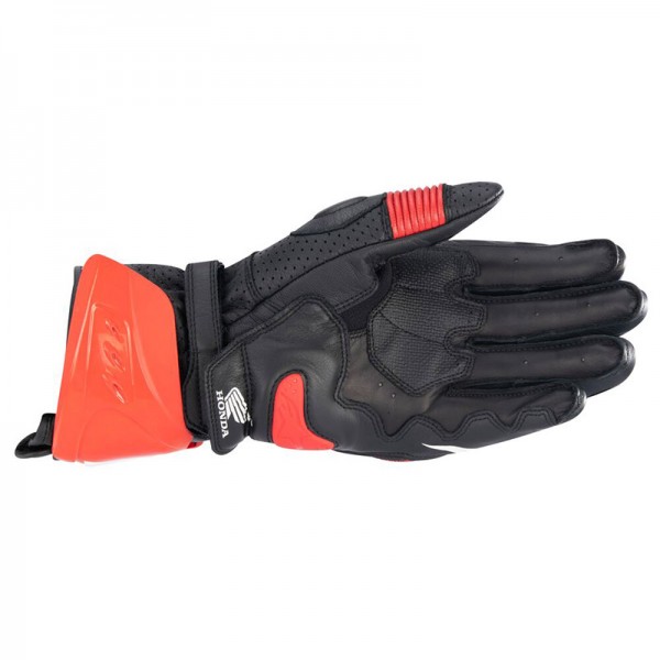 ALPINESTARS HONDA GP PRO R3 BLACK RED BLUE GLOVES 