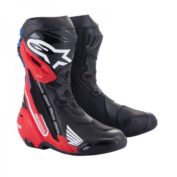 ALPINESTARS HONDA SUPERTECH R RED BLUE BOOTS