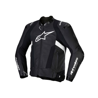 ALPINESTARS MISSILE V3 LEATHER BLACK WHITE JACKET