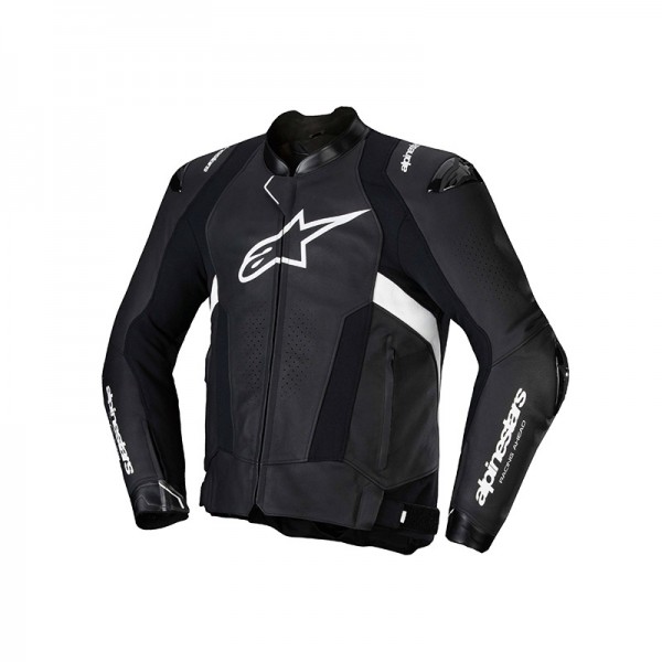 ALPINESTARS MISSILE V3 LEATHER BLACK WHITE JACKET