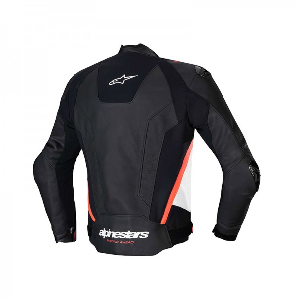 ALPINESTARS MISSILE V3 LEATHER WHITE RED JACKET