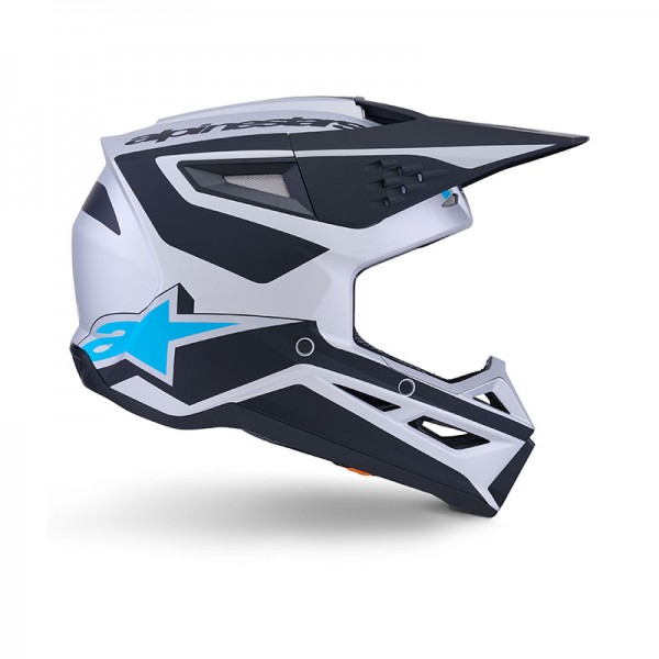 ALPINESTARS SM3 HEAT SILVER BLUE HELMET