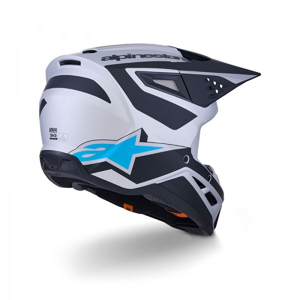 ALPINESTARS SM3 HEAT SILVER BLUE HELMET