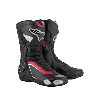 ALPINESTARS SMX-6 V3 BLACK SILVER RED BOOTS