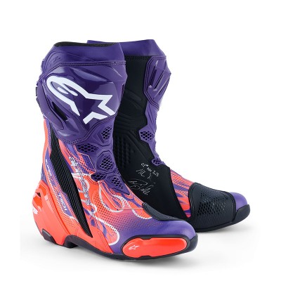 ALPINESTARS SUPERTECH R VENTED FLYTE BOOTS PURPLE