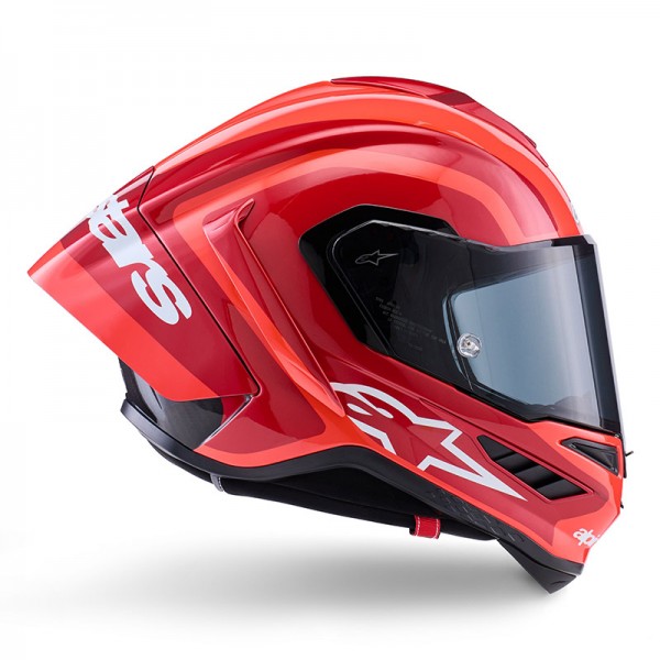Get best price of Red Alpinestars Supertech R10 Arius Double Glossy Helmet in India at Bikegear