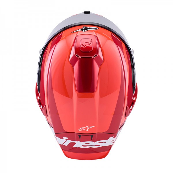Get best price of Red Alpinestars Supertech R10 Arius Double Glossy Helmet in India at Bikegear