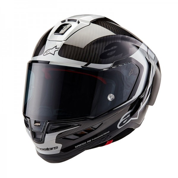 ALPINESTARS SUPERTECH R10 ELEMENT SILVER GLOSS HELMET
