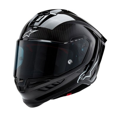 ALPINESTARS SUPERTECH R10 SOLID BLACK GLOSS HELMET