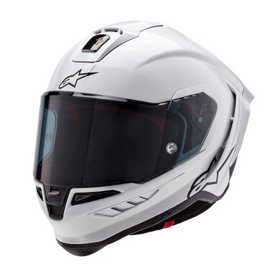 ALPINESTARS SUPERTECH R10 SOLID WHITE GLOSS HELMET ALPINESTARS SUPERTECH R10 SOLID WHITE GLOSS HELMET