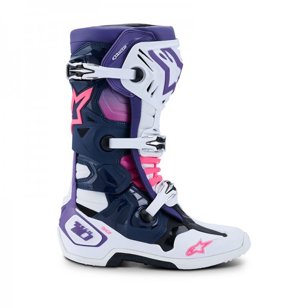 Alpinestars Tech 10 Boots White Purple