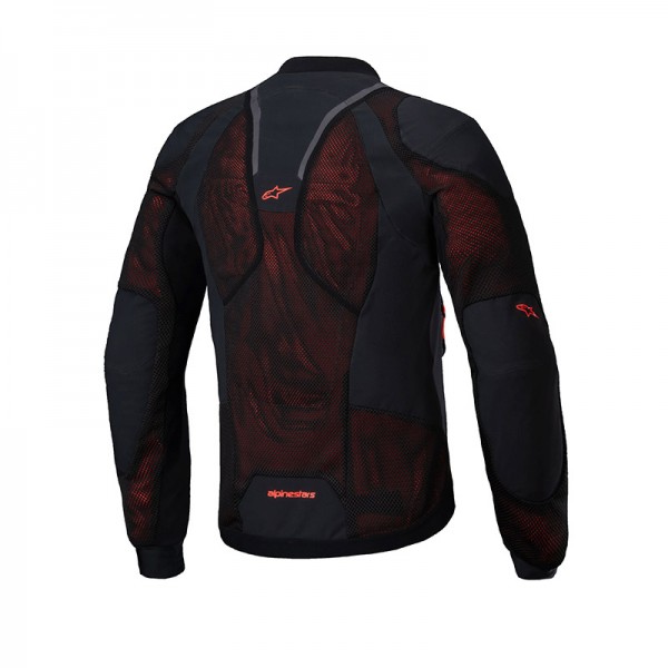 ALPINESTARS TROOP AIR PRO BLACK RED FLUO JACKET 