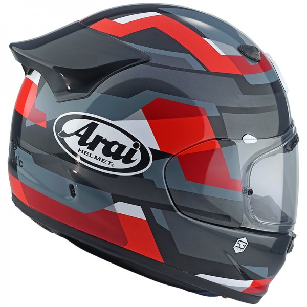 ARAI QUANTIC ABSTRACT RED HELMET