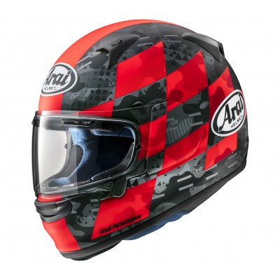 ARAI REGENT-X PATCH RED FROST HELMET 