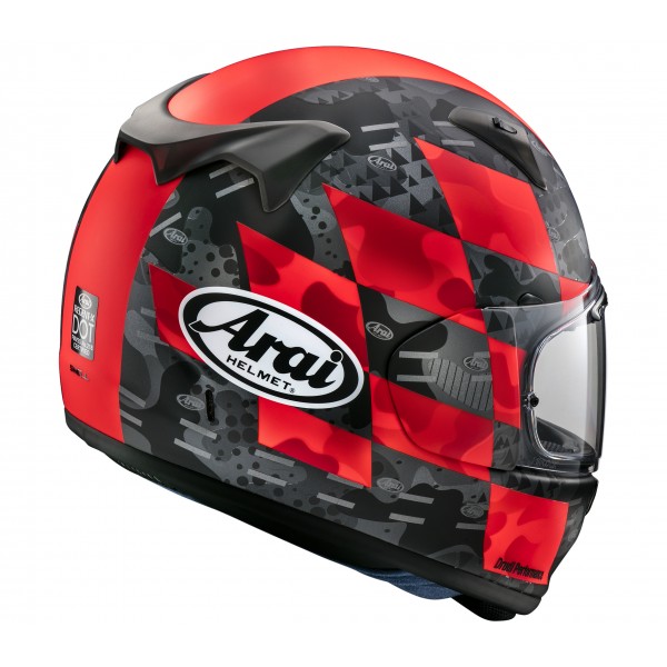ARAI REGENT-X PATCH RED FROST HELMET 