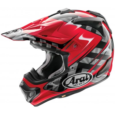 ARAI VX-PRO4 SCOOP RED HELMET 
