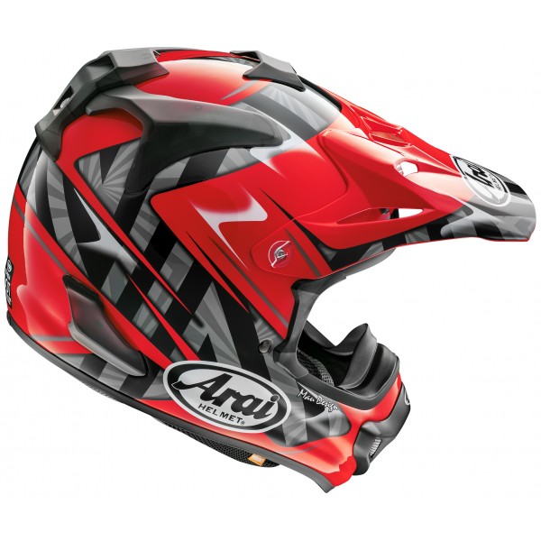 ARAI VX-PRO4 SCOOP RED HELMET 