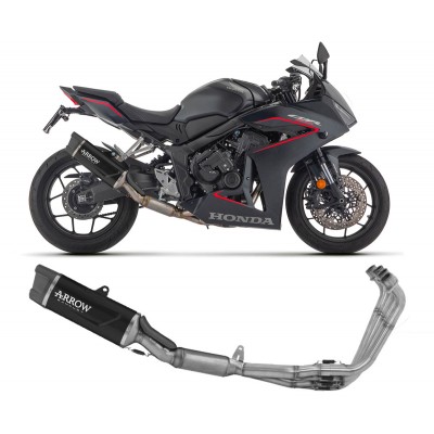 ARROW INDY RACE EVO ALUMINIUM DARK FULL SYSTEM EXHAUST FOR HONDA CBR 650 R 2024 PART # 71069AKN