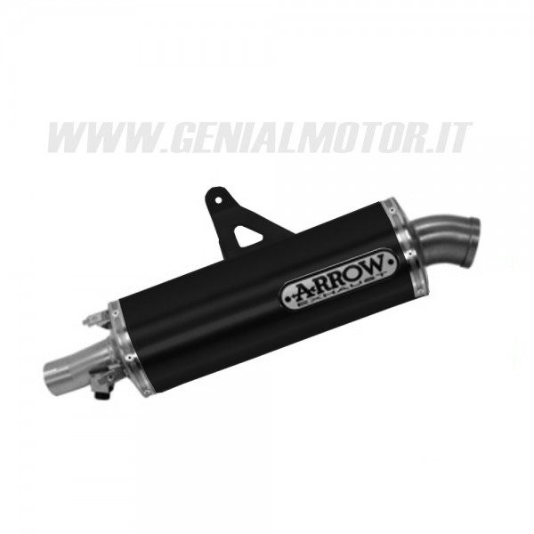 ARROW MAXI RACE-TECH STAINLESS STEEL APPROVED BLACK ALUMINUM EXHAUST FOR HONDA CRF 1100 L AFRICA TWIN 2020 -2025 PART # 72625AON