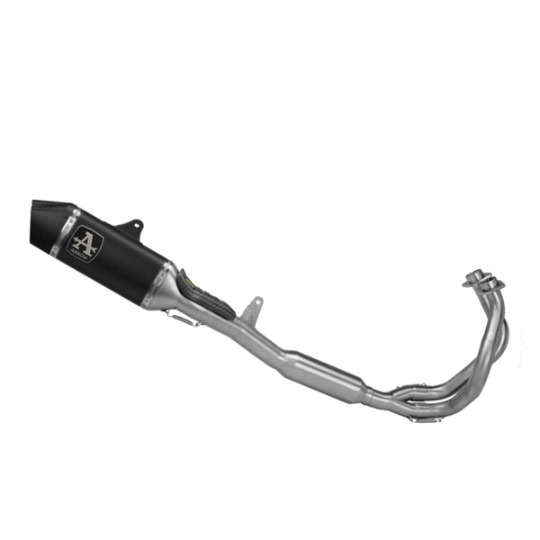 ARROW E5 VELOCE ALUMINUM DARK FULL SYSTEM EXHAUST FOR KAWASAKI NINJA 650 2024 PART # 71506VAN