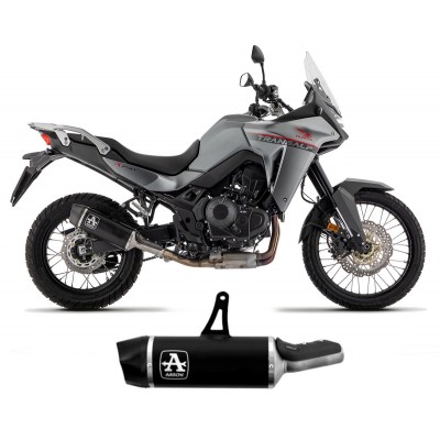 ARROW INDY RACE BLACK ALUMINUM EXHAUST FOR HONDA XL750 TRANSALP 2023-2024 PART # 72641AKN