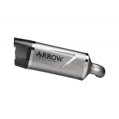 ARROW INDY RACE EVO ALLUM END CAP CARB EXHAUST FOR HONDA XL750 TRANSALP 2023-2024 PART # 72645AK
