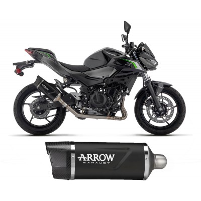 ARROW  INDY RACE EVO ALUMINIUM DARK EXHAUST  FOR KAWASAKI Z 500 / NINJA 500 2024 PART #  71967AKN