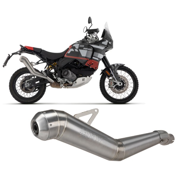 ARROW RACING DAKAR REPLICA SILENCER FOR DUCATI DESERT X 2022 PART # 72004DR